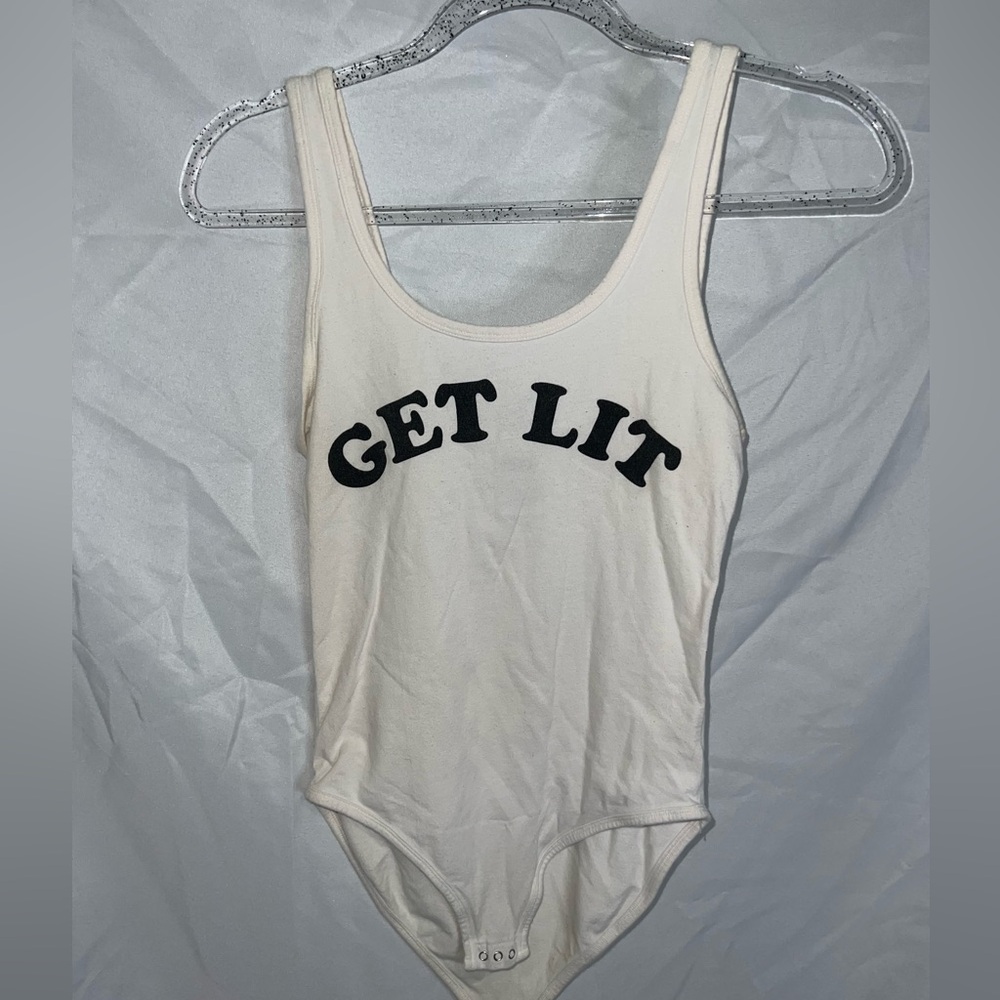 Off-white Victoria Secret Tank Top Bodysuit